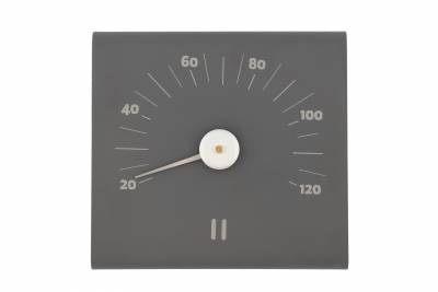 Термометр алюминиевый квадратный механический Rento, цвет Серый Ренто